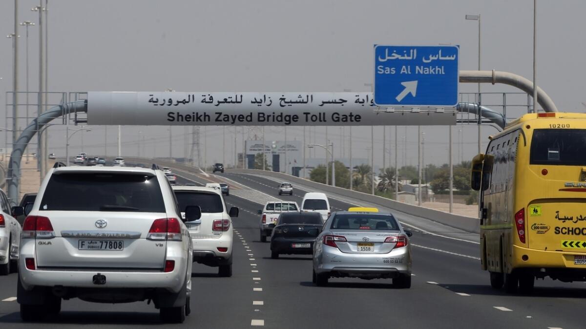 Department of Transport, reason, tolls, Abu Dhabi