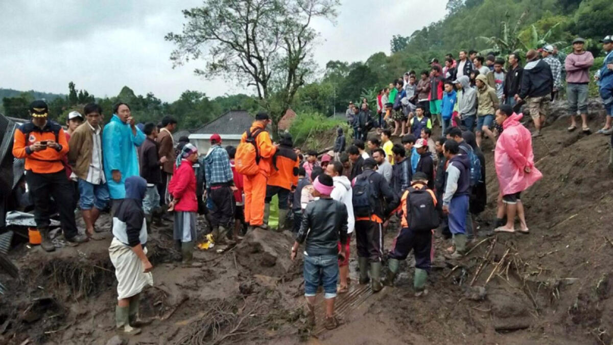 12 killed, 5 injured in Indonesia landslides
