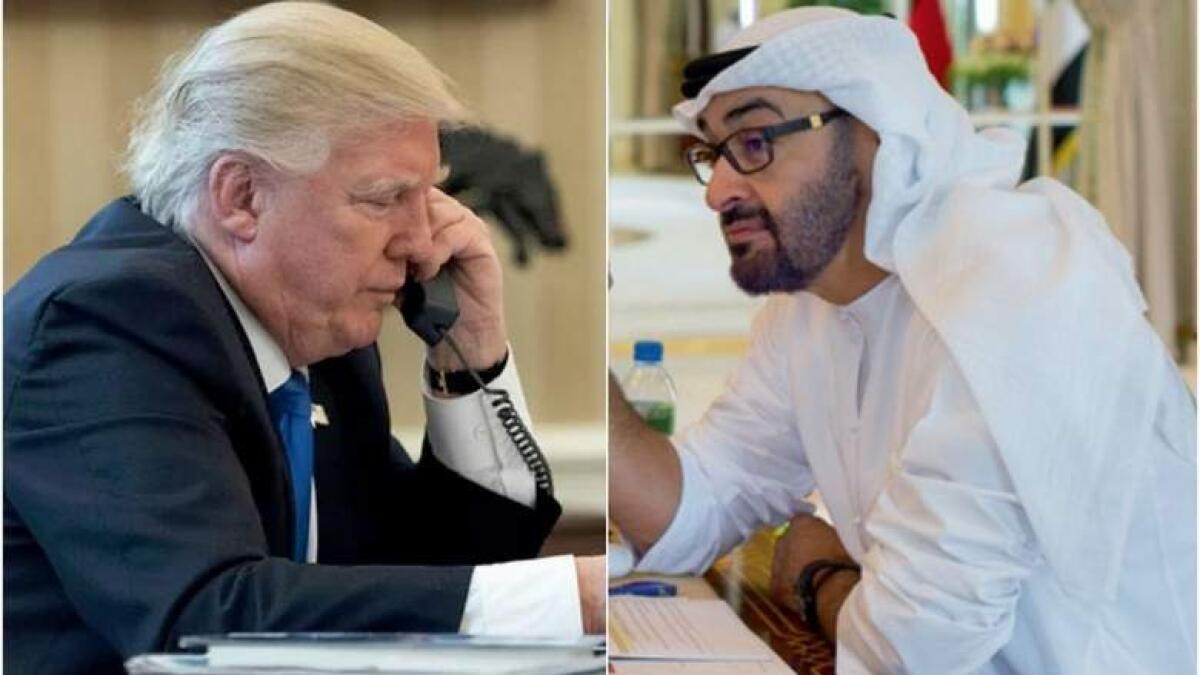 Sheikh Mohamed receives call from Donald Trump
