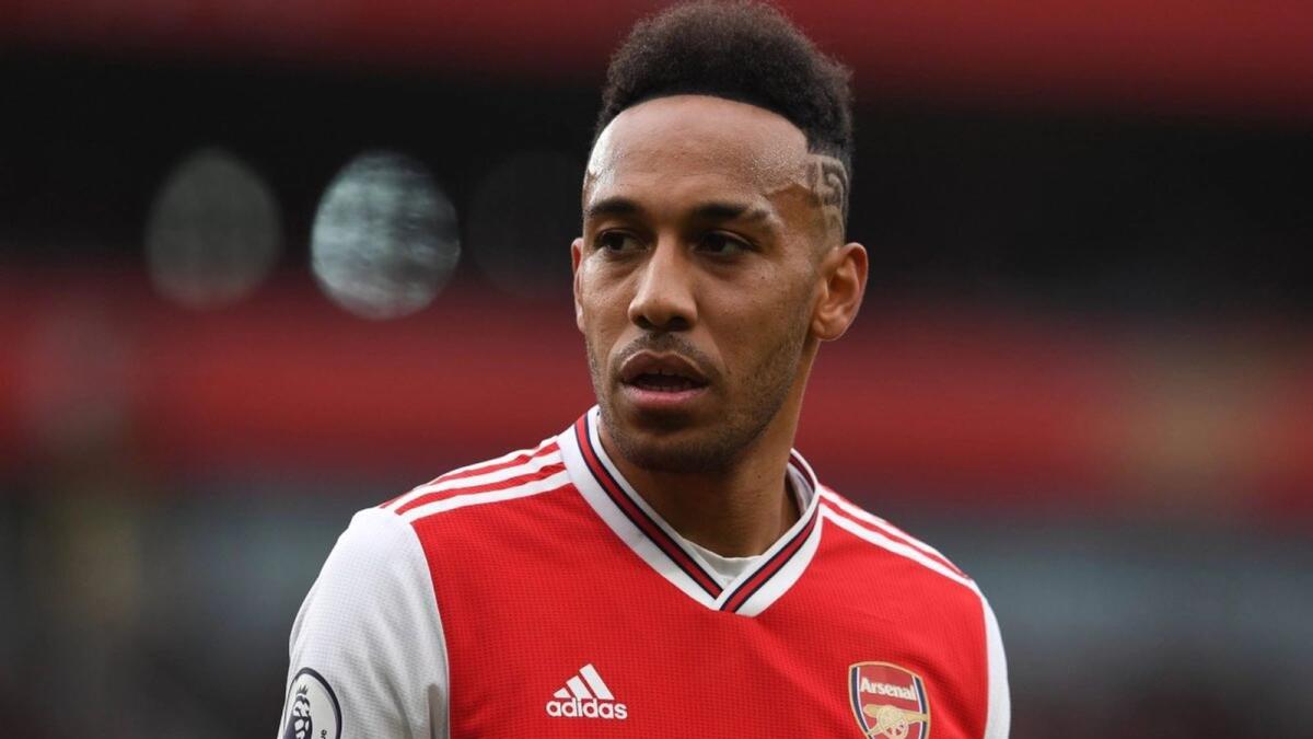 Aubameyang used social media to highlight their plight after arriving at Banjul airport on Sunday.— Twitter