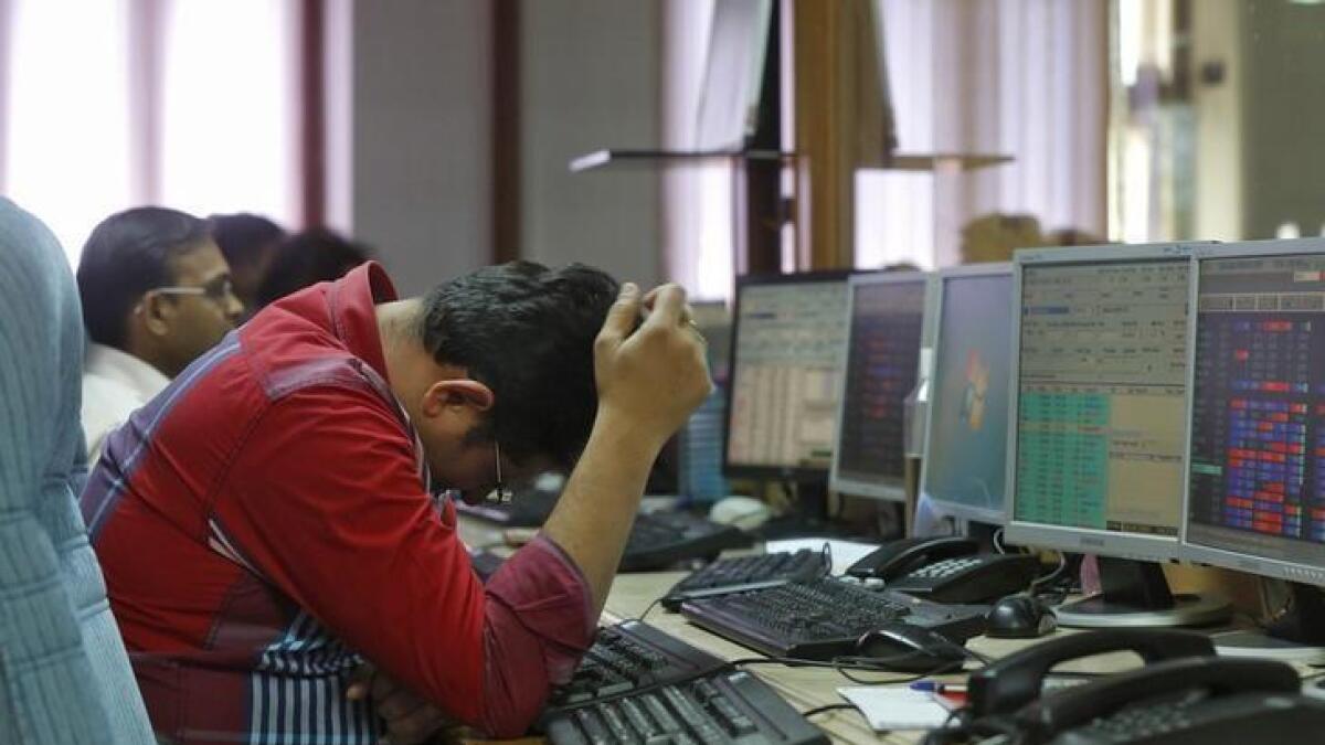 Sensex plunges over 400 pts, Nifty slips below 10,000 mark 