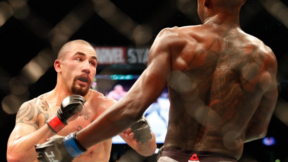 Former UFC middleweight champion Robert Whittaker. - AFP file