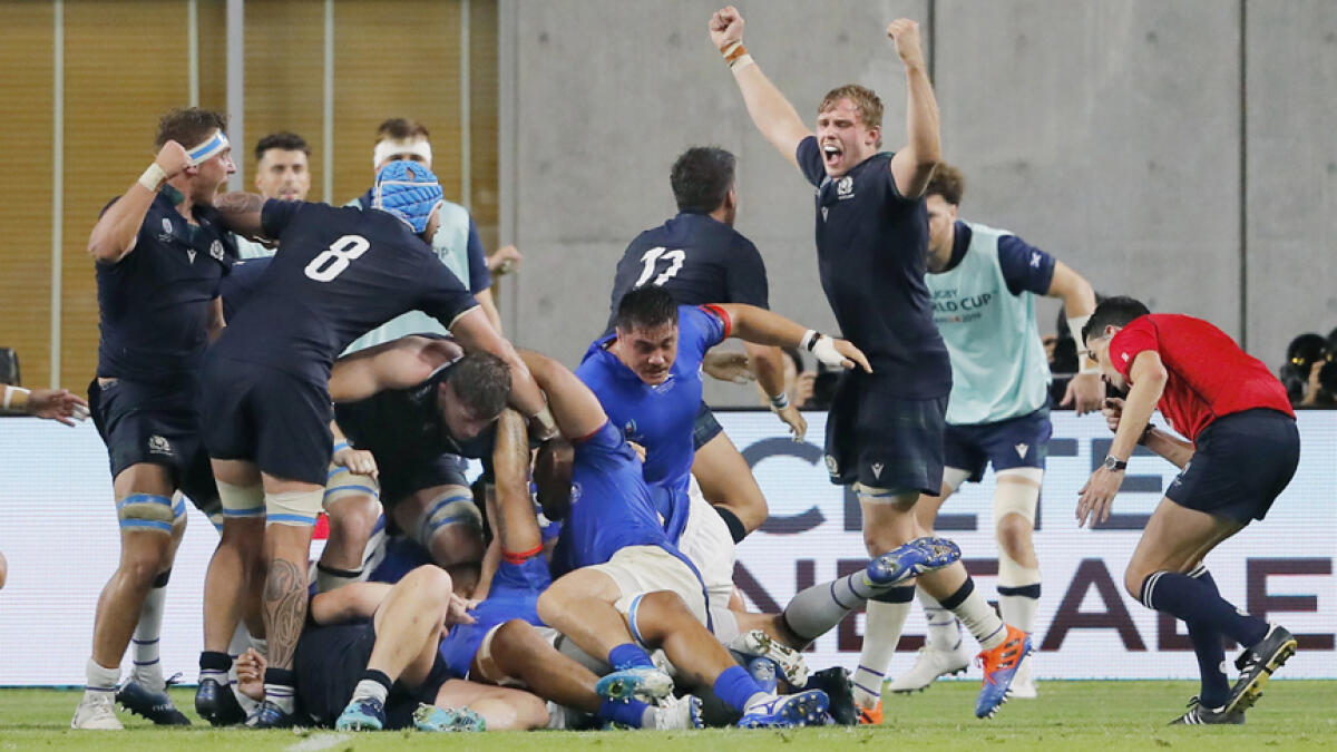 Scotland blank Samoa to keep Rugby World Cup hopes alive