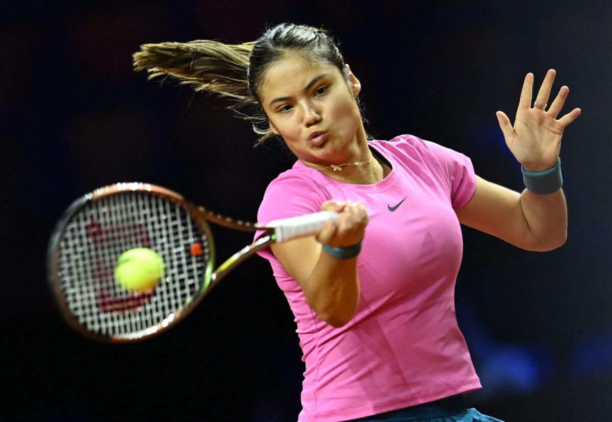 Britain's Emma Raducanu hopes to come through qualifying for next month's Australia Open. - Reuters
