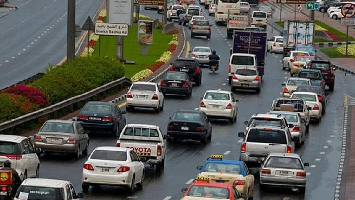 Multiple accidents hit Dubai traffic 