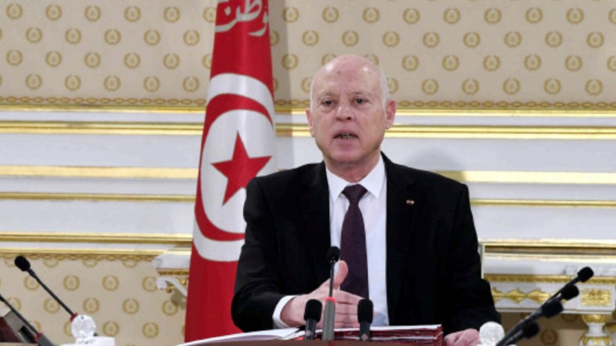 Tunisian president Kais Saied. — AFP file