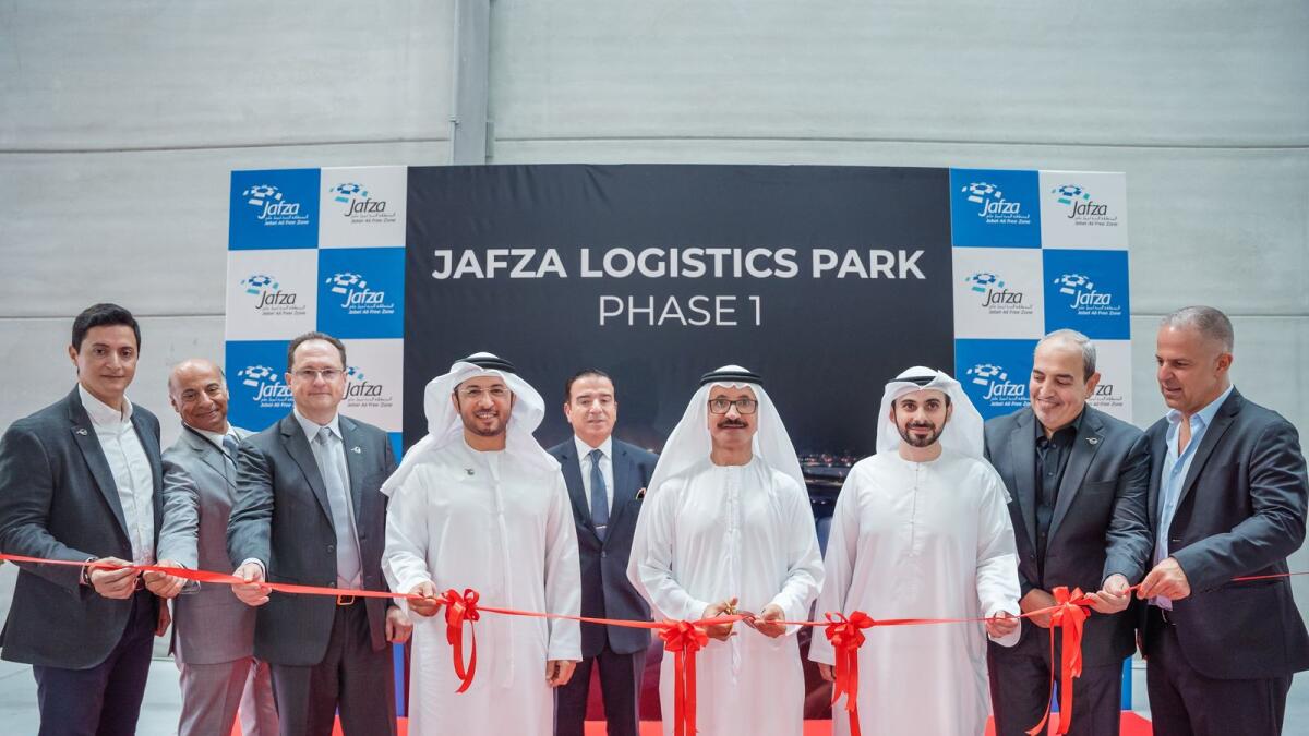 Sultan Ahmed Bin Sulayem, Chairman &amp; CEO of DP World, Chairman of the Ports, Customs &amp; Free Zone Corporation, along with others at the inauguration ceremony. — Supplied photo