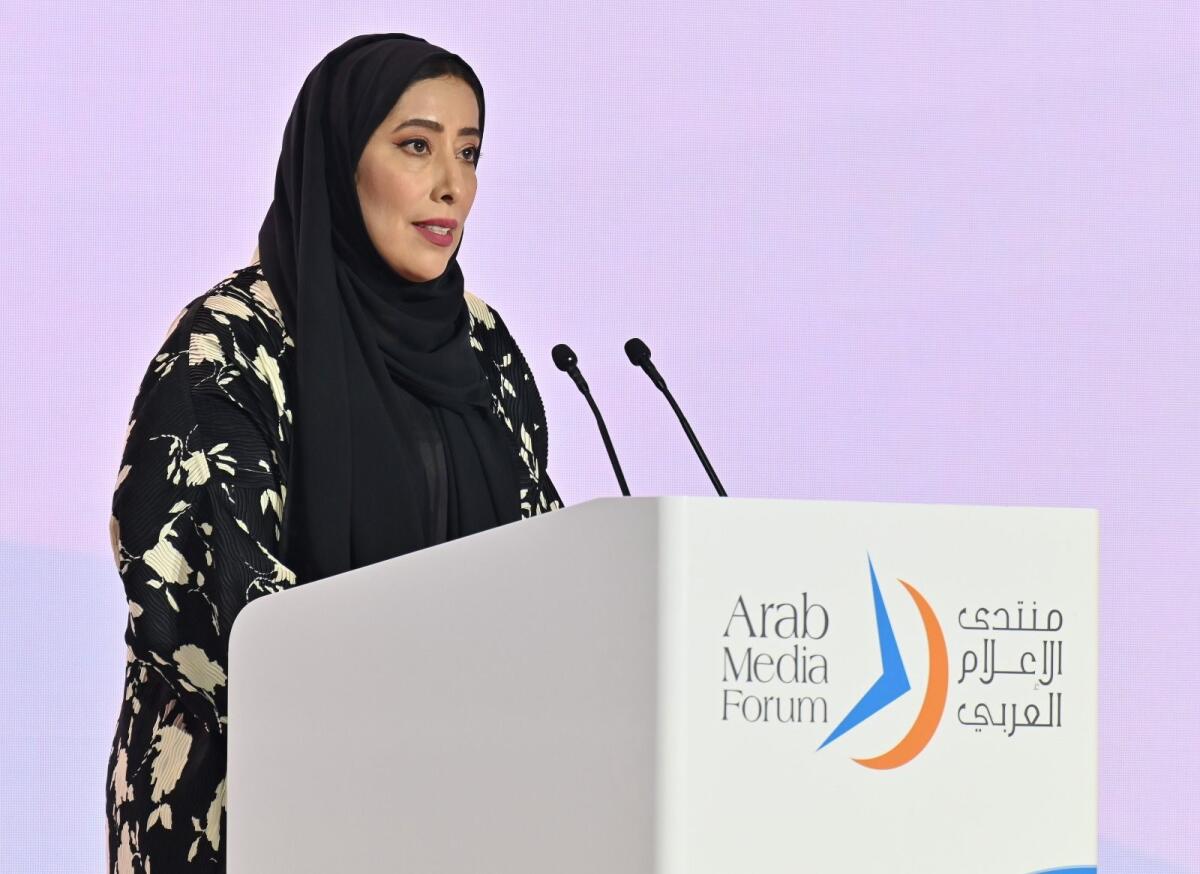 Mona Al Marri, Vice-Chairperson, Managing Director of Dubai Media Council, and President of Dubai Press Club. Photo: M Sajjad
