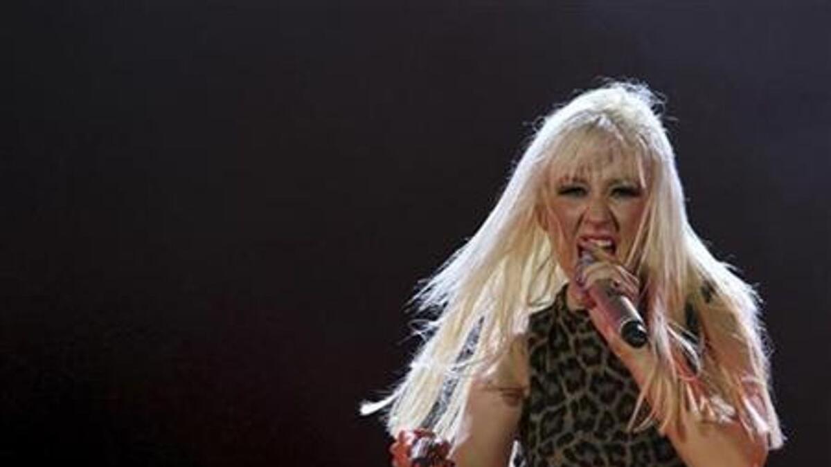 Pop singer Christina Aguilera. – Reuters