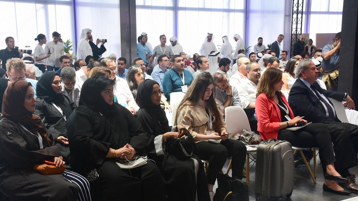 Delegates at the Facebook journalism project training event in Dubai.-Photo by Shihab