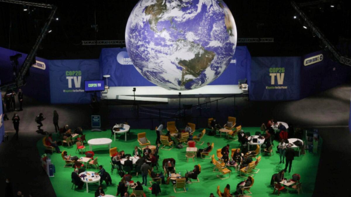 A general view of the UN Climate Change Conference in Glasgow. — Reuters