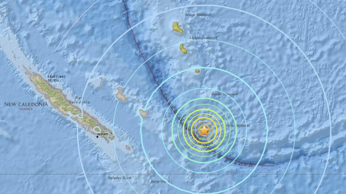 Tsunami warning for three Pacific islands after quake 