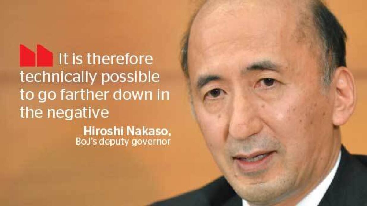BoJs Nakaso defends negative rates