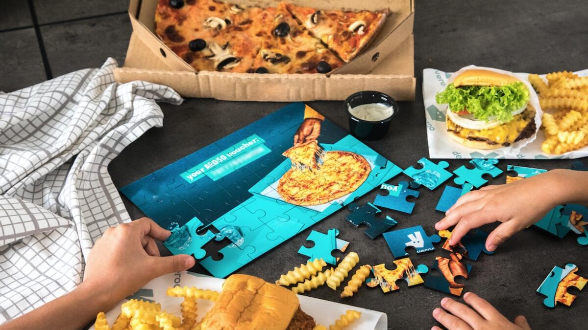 If you are still choosing to spend quite a bit of time indoors, chances are you're looking for things to keep you occupied. Well, now you can enjoy an activity delivered with your family meal. On Friday, if you place an order for your favourite restaurant through Deliveroo Editions (JLT, Hessa, Business Bay), you will receive a foodie jigsaw puzzle. Not only is the customised puzzle fun, it will also reveal a Dhs50 voucher code to be used right away or over the next three months.