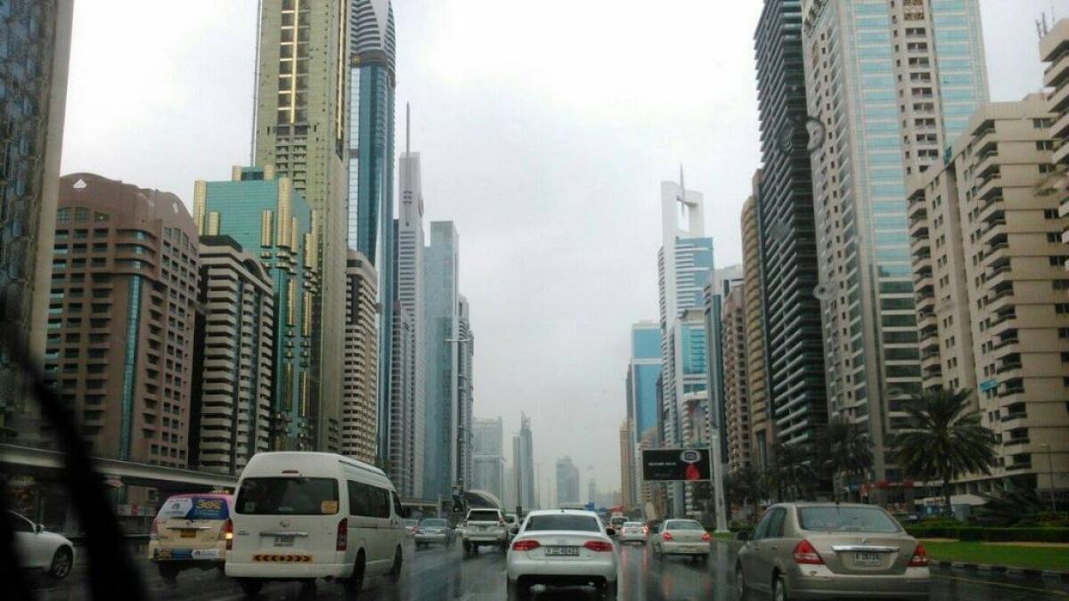 Watch: Umbrellas out, its raining in the UAE