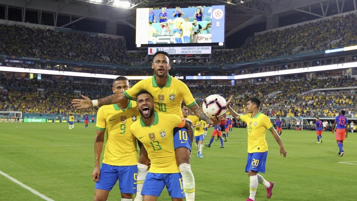 Neymar goal helps Brazil draw Colombia 2-2 in friendly