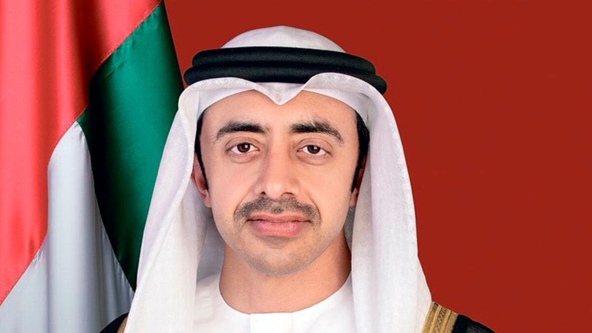 Sheikh Abdullah bin Zayed Al Nahyan. — Wam