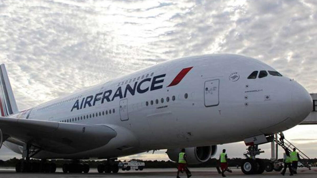 Man tries to set Air France plane on fire