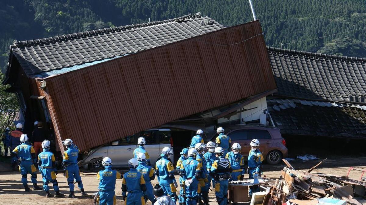 Two strong quakes kill 41 in Japan