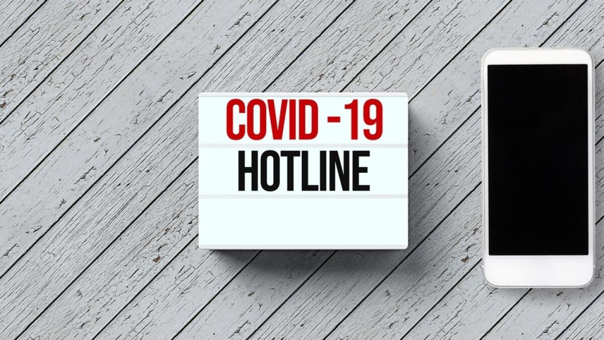 covid-19, coronavirus, hotline, abu dhabi