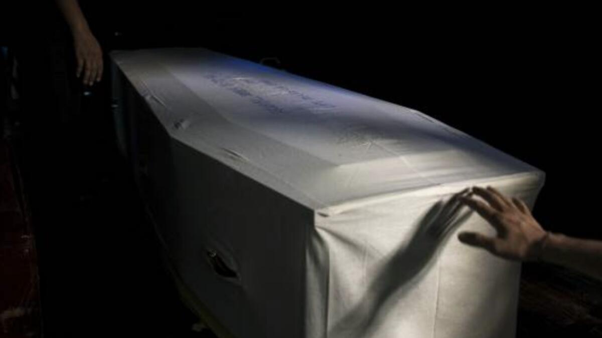 Coconut left inside coffin explodes during funeral 
