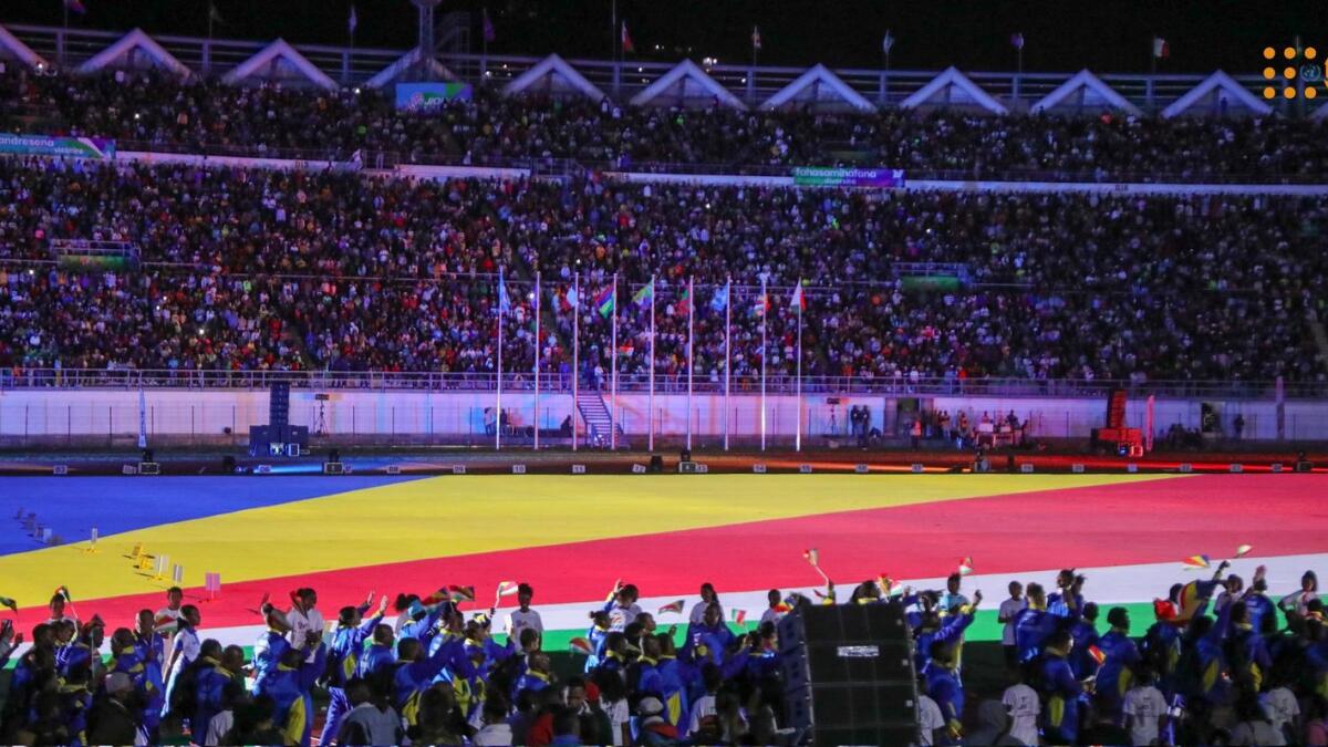Opening ceremony of Indian Ocean Island Games in Madagascar. — Photo courtesy: Twitter