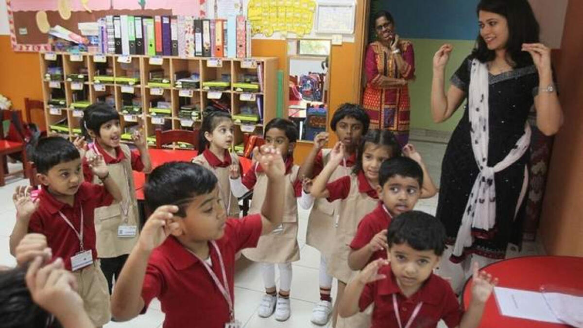 A class in session at the Indian High School, Dubai. KT file photo