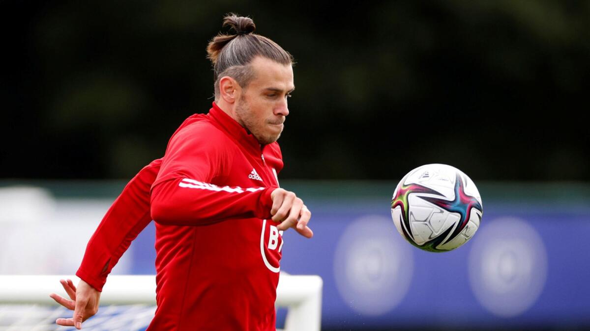 Wales' Gareth Bale during training session.— Reuters