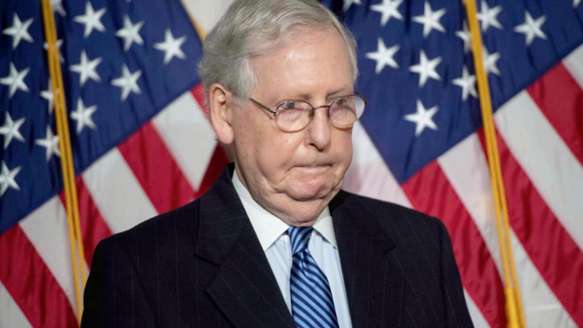 Mitch McConnell. — AFP file