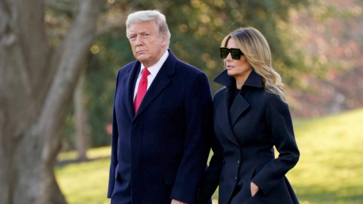 President Donald Trump and first lady Melania Trump. — AP