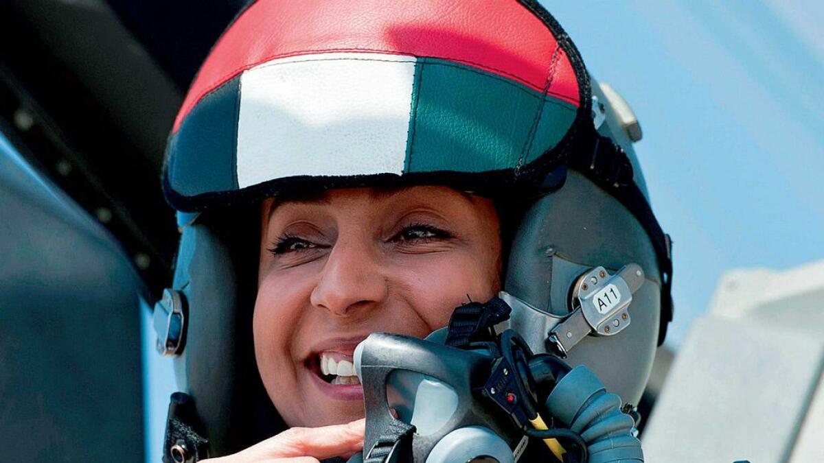 No barriers for UAE fighter pilot Major Mariam Al Mansouri