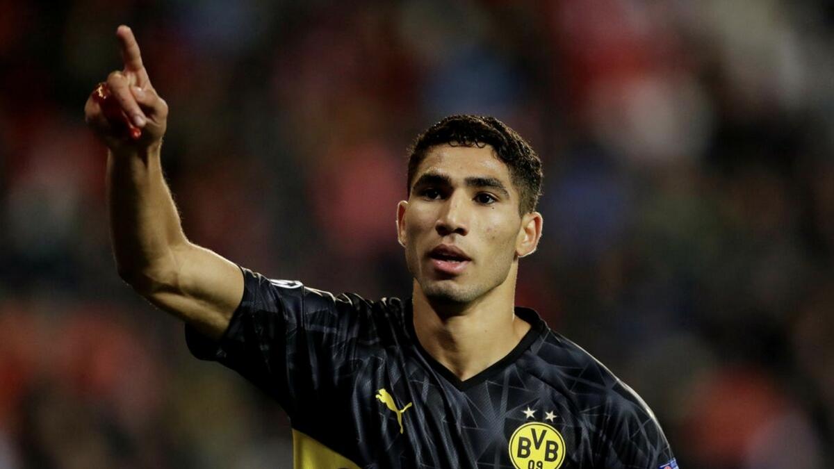 Achraf Hakimi rose through the ranks at Real Madrid after joining their academy in 2006. - Reuters file