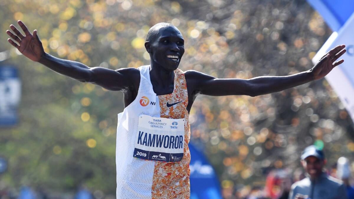 Geoffrey Kamworor is also a two-time New York City Marathon winner. — AFP