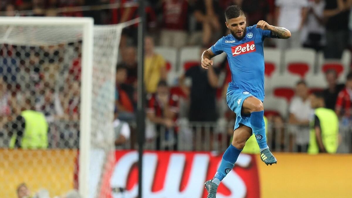 In-demand Insigne nets as Napoli advance to Champions League group stage 