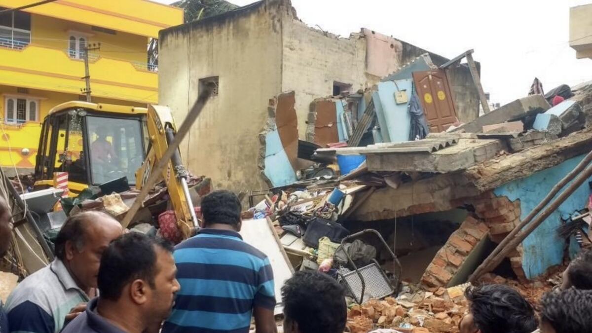 6 killed, some feared trapped in building collapse in India