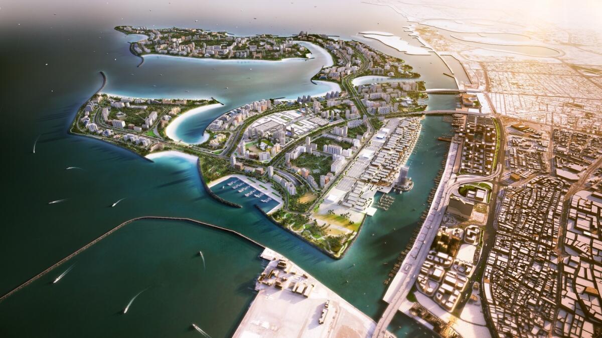 An artist’s impression of Deira Islands in Dubai, being showcased by Nakheel Properties at the Dubai Property Show in Mumbai.