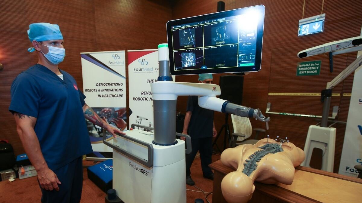 Robot, rare, spine surgeries, UAE, Burjeel Hospital
