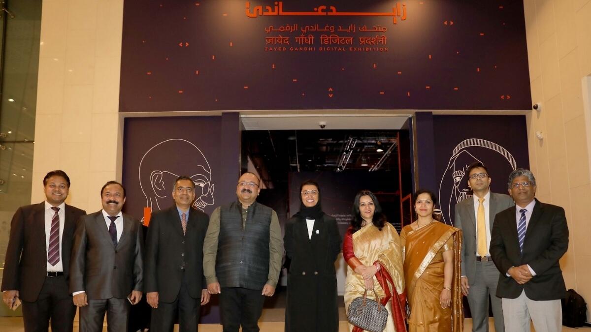 Indian and UAE officials at the opening of the museum. (Supplied)