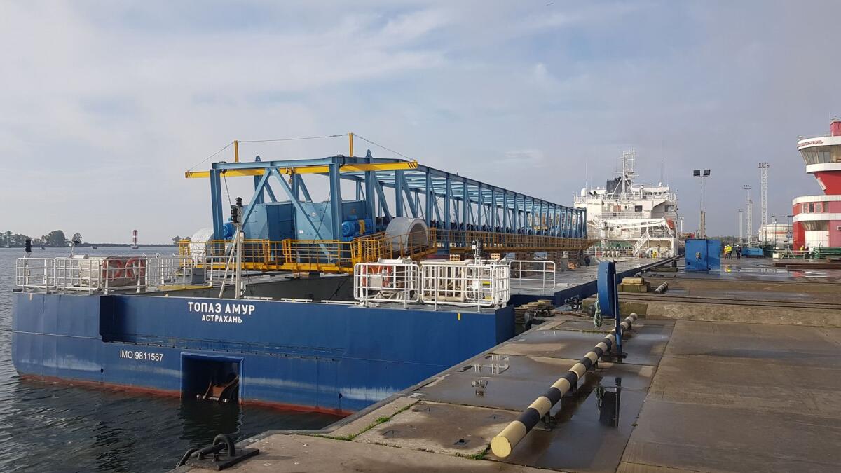 The first project solidifies Topaz Amur’s place in the industrial projects sector, with the P&amp;O Maritime Logistics-owned RoRo Deck Carrier embarking for a tandem transport of oversize cargos.