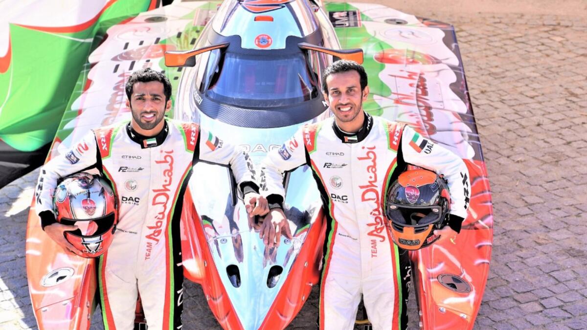 Rashed Al Qemzi (left) and Mansoor Al Mansoori aim for a powerful start to the 2022 UIM F2 World Championship in Poland. (Supplied photo)