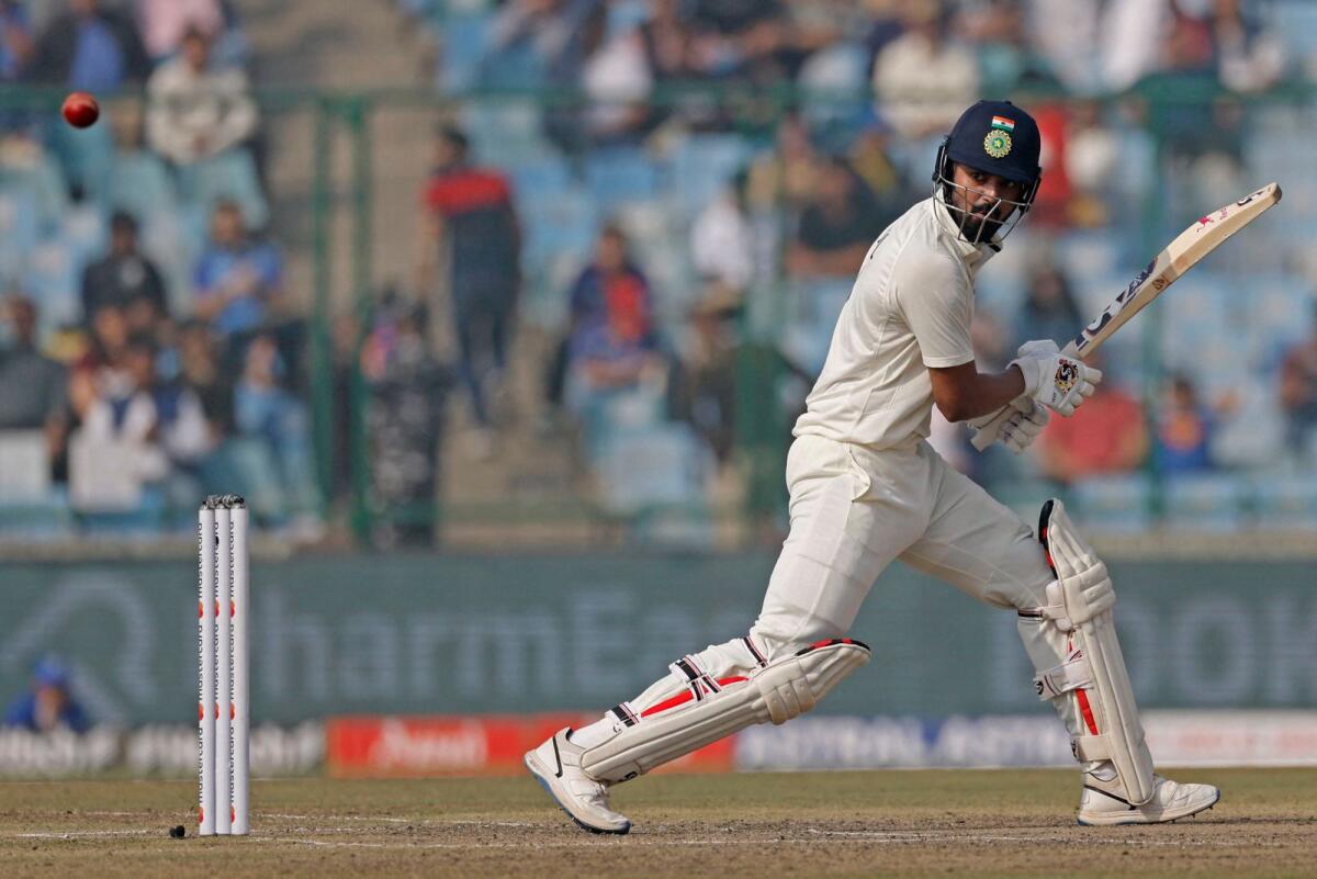 India's KL Rahul in action. — Reuters