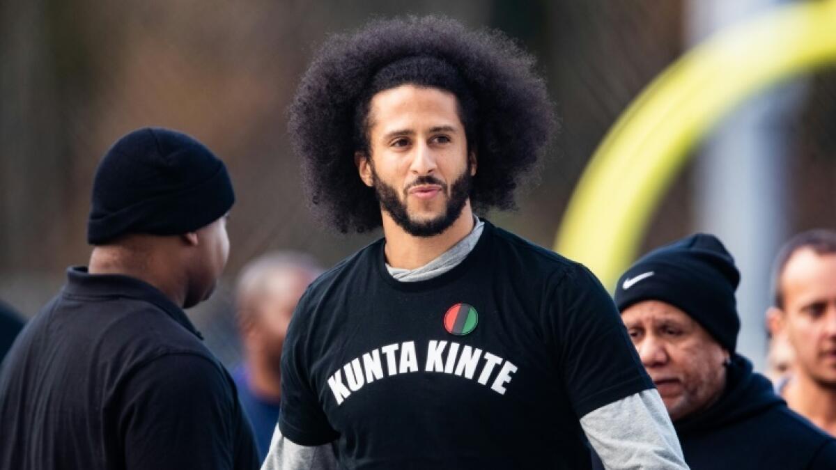 Former NFL quarterback Colin Kaepernick last played in the league in 2016. - AFP file