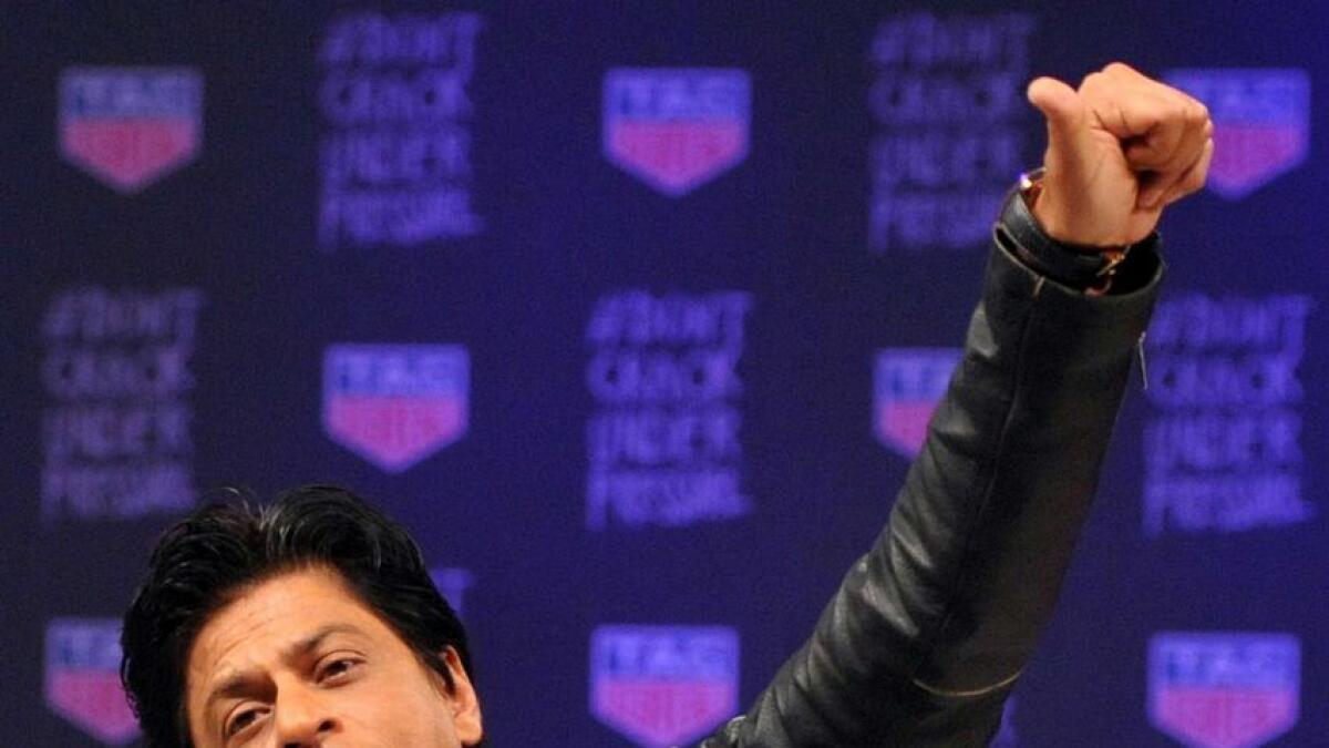 Indian Bollywood actor Shah Rukh Khan.