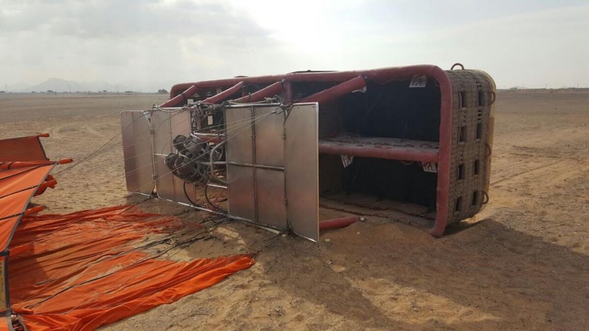 Six injured in Sharjah hot air balloon crash