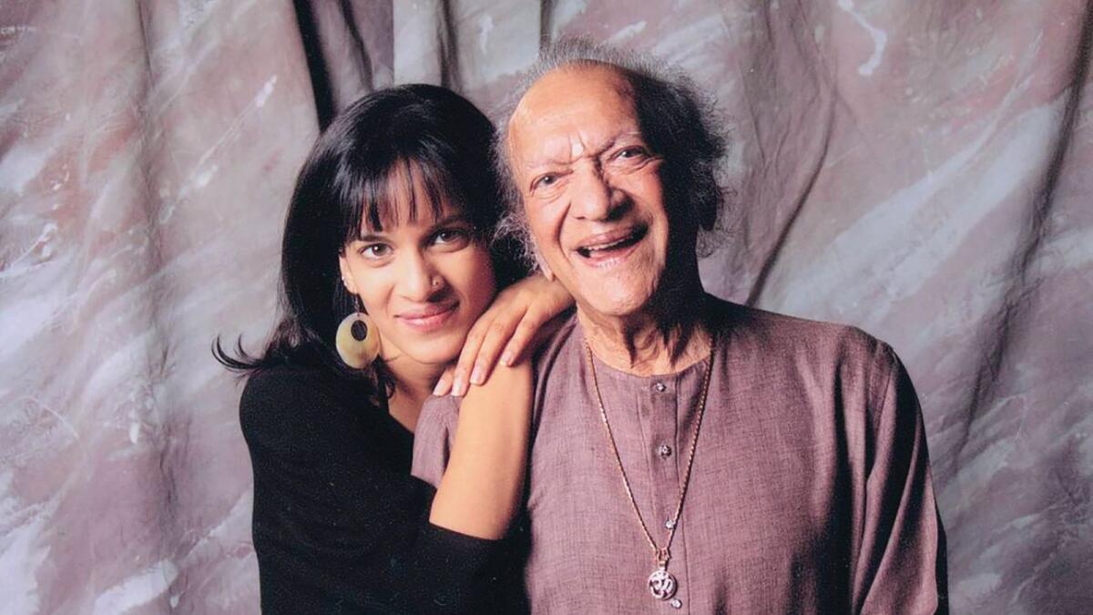 Shankar with her father