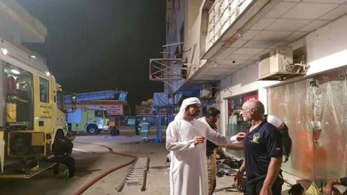 Eight trapped in RAK house fire rescued 