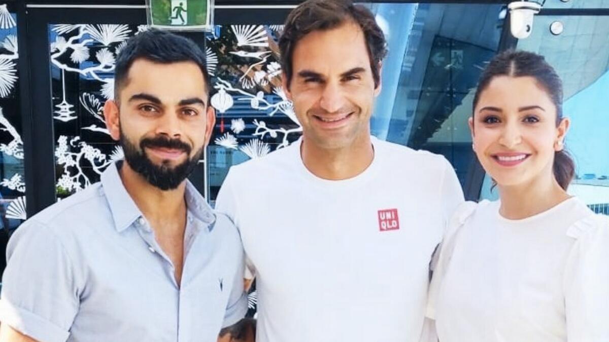 Photos: Kohli meets Federer at Aussie Open