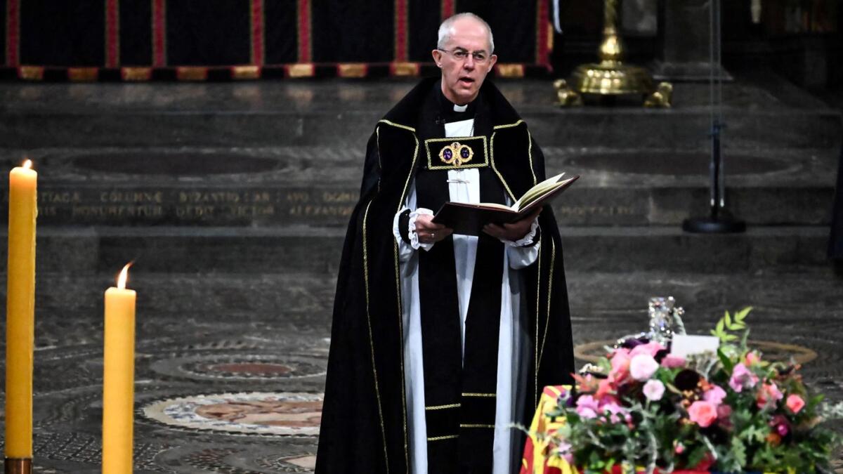 The Archbishop of Canterbury Justin Welby. Photo: Reuters