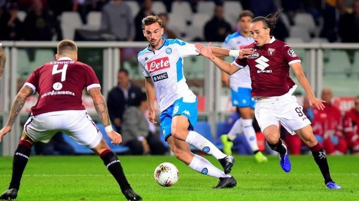 Action from a Serie A match between Torino and Napoli last year. - Reuters file
