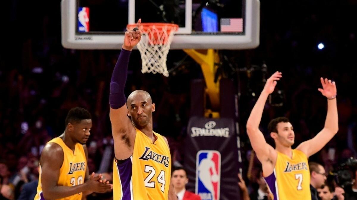 Los Angeles Lakers legend Kobe Bryant was named to the 2020 Hall of Fame on Saturday three months after this death in a helicopter crash. - AFP file